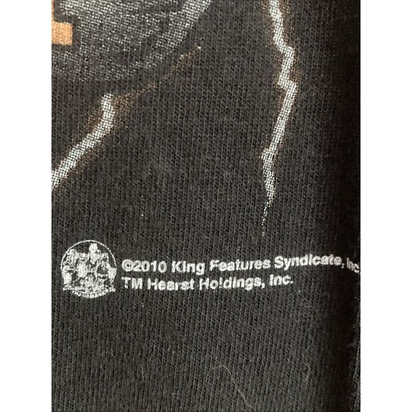 Vintage Popeye Cycle Club Tee Rock will never die T-Shirt Black 2010 Sz L - Picture 4 of 10